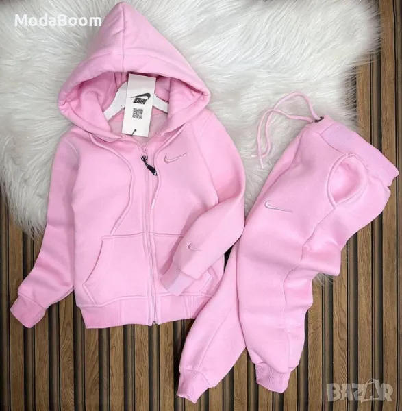 Nike Детски Розов Ватиран Комплект , снимка 1