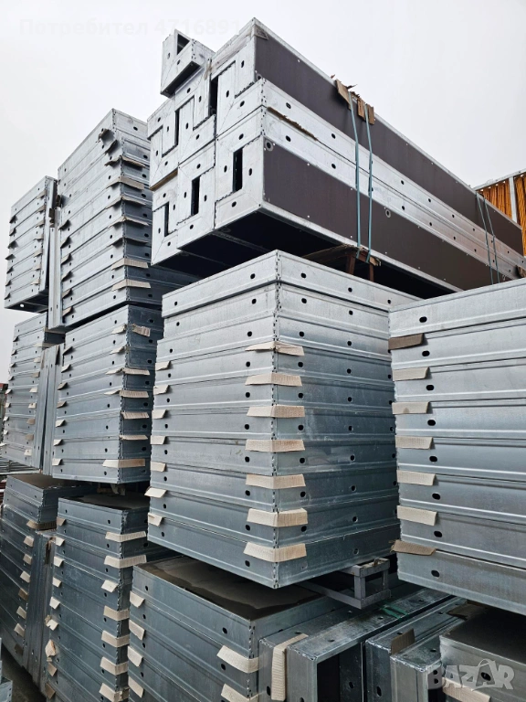 НОВ рамков кофраж за стени и колони, поцинкован, 3,0 м - 135 кв.м, снимка 1