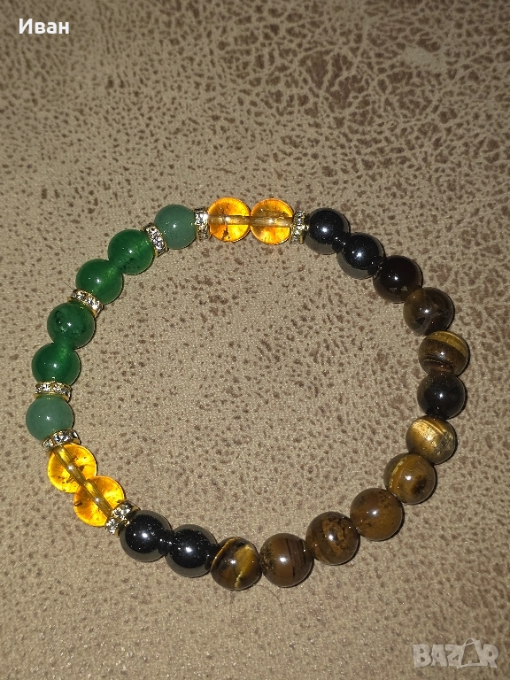 Гривна с естествени камъни , снимка 1