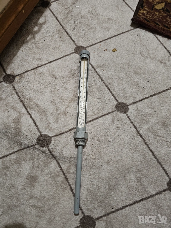 Немски Промишлен термометър за парно и други цели до 100 градуса., снимка 1