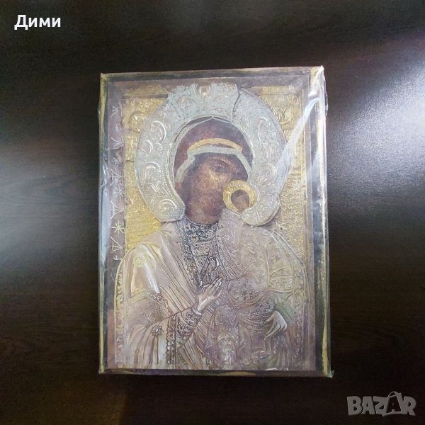 Дървена Икона на Дева Мария , снимка 1
