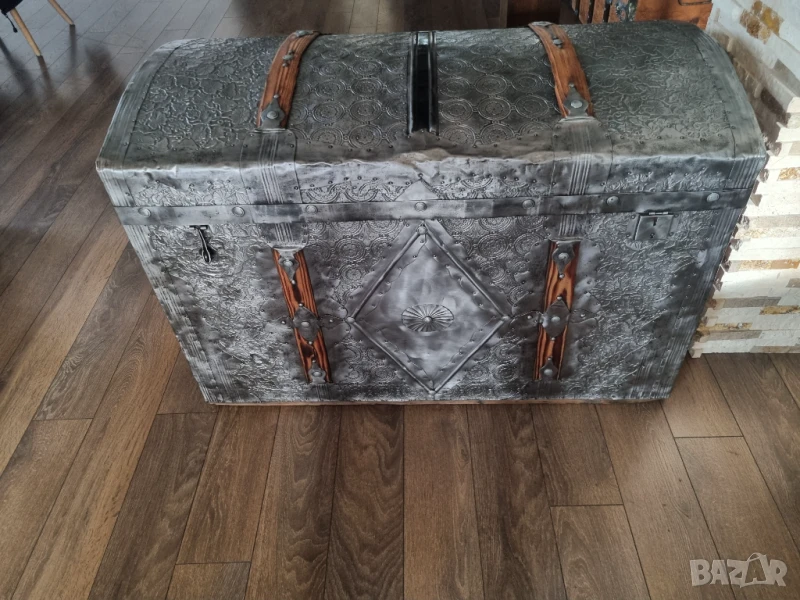 Стар дървен сандък/ракла/скрин, снимка 1