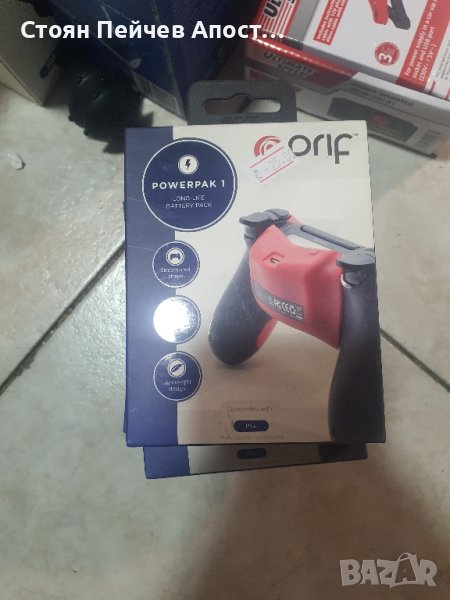 Prif Powepak 1 допълнителна батерия за PS4 контролер, снимка 1