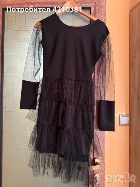 Дамска черна рокля , снимка 1