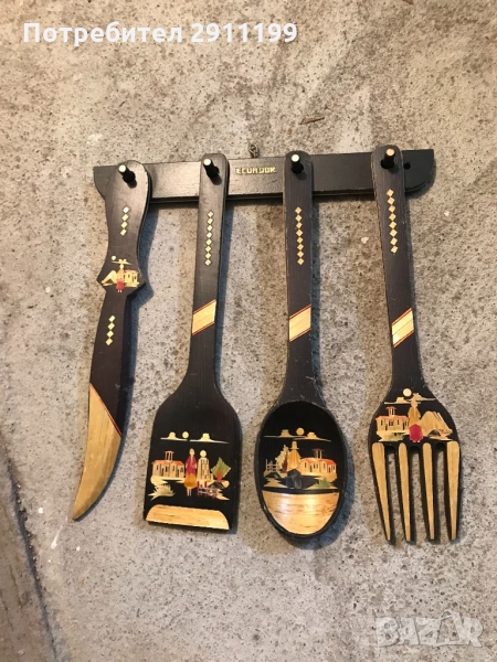 Сувенирни дървени прибори за кухня, снимка 1
