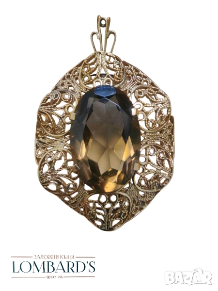 Златна Висулка/брошка 14к, снимка 1