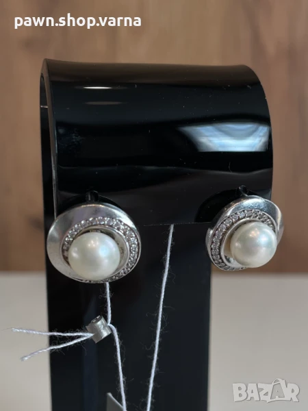 Сребърни обеци с проба 925 – 7,12 гр - Нови!, снимка 1