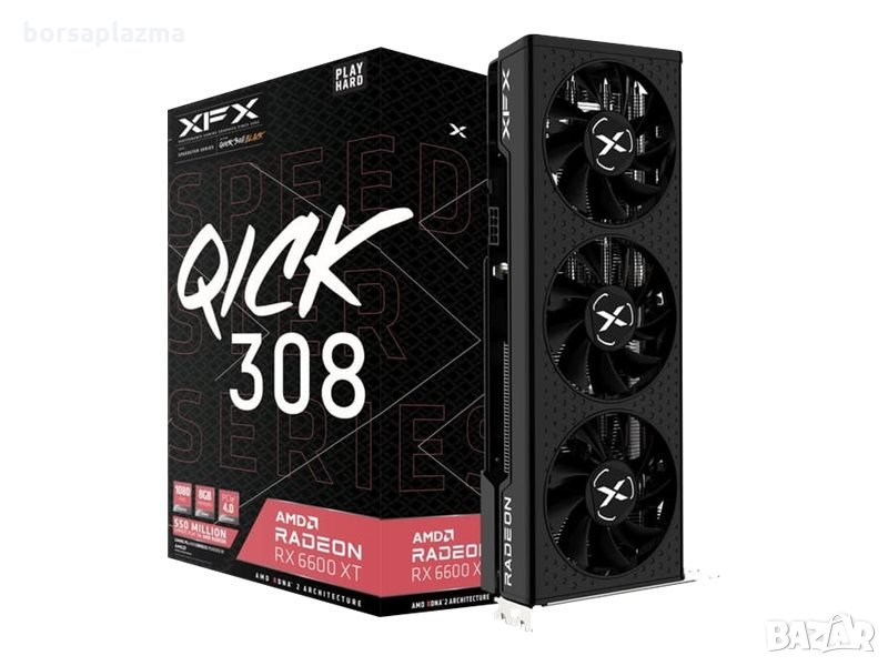 XFX SPEEDSTER QICK308 RADEON RX 6600 XT BLACK 8GB GDDR6 HDMI 3xDP, снимка 1
