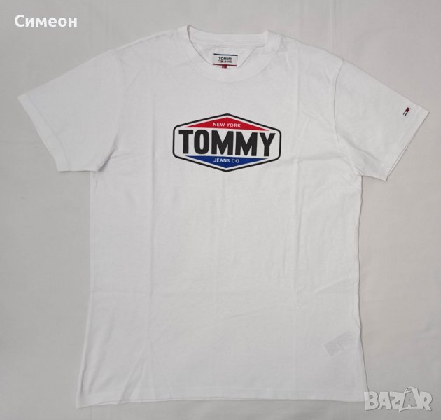 Tommy Jeans Logo T-Shirt оригинална тениска L памук фланелка Hilfiger, снимка 1