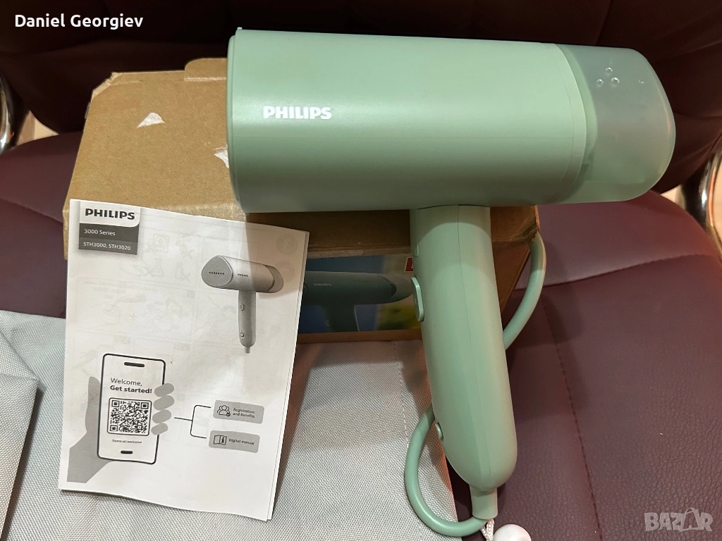 Чисто нова ютия/уред за гладене с пара Philips STH3000/20 1000 W, снимка 1