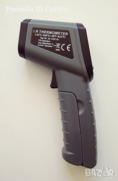 Професионален безконтактен инфрачервен термометър -50° / +500°. Нов., снимка 1