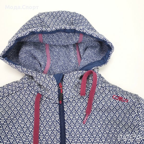 CMP Campagnolo 32H5596 Knit Tech Оригинално Дамско Плетено Горнище Яке Трекинг (L-XL), снимка 1