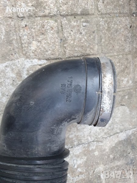 Въздуховод охлаждане на алтернатора капак ляв фар гофре бмв е34 м20, снимка 1