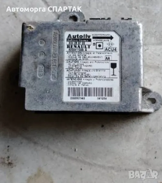 B343 МОДУЛ ЗА УПРАВЛЕНИЕ НА ВЪЗДУШНА ВЪЗГЛАВНИЦА RENAULT MEGANE 604289700 8200411005a ОРИГИНАЛЕН, снимка 1