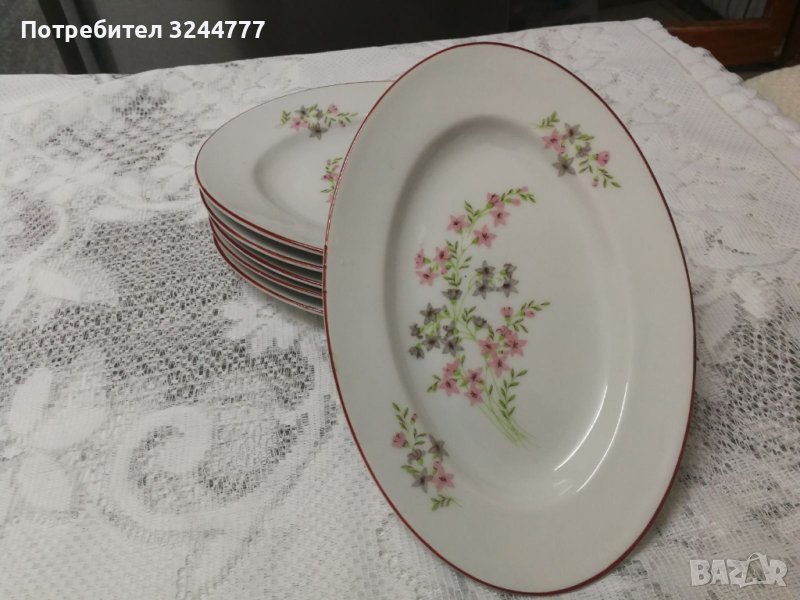 Овални чинии от български порцелан на Китка, снимка 1