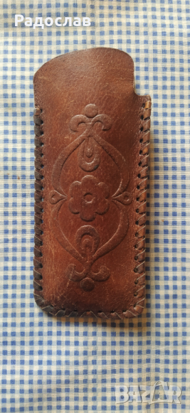 стар кожен калъф за очила , снимка 1