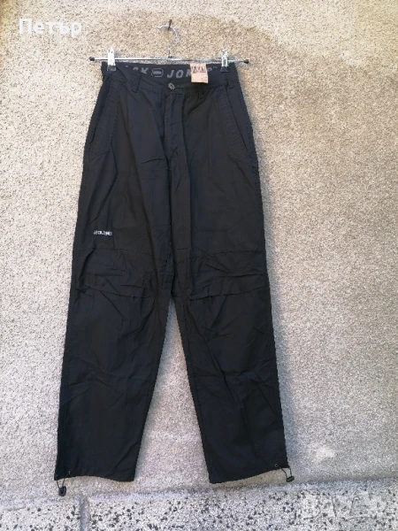 Продавам чисто нови черни памучни панталони Denim - Jack Jones, снимка 1