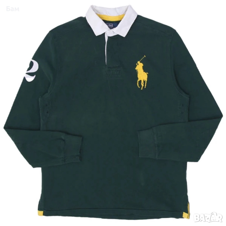 Оригинална мъжка блуза с яка Polo Ralph Lauren размер Л, снимка 1