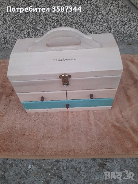 дървена кутия за бижута, снимка 1