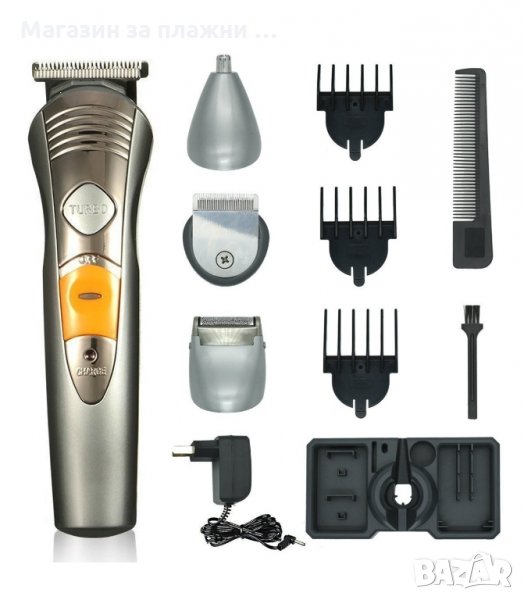 БЕЗЖИЧНА МАШИНКА ЗА ПОДСТРИГВАНЕ С 4 ФУНКЦИИ + ТУРБО РЕЖИМ - код 580, снимка 1