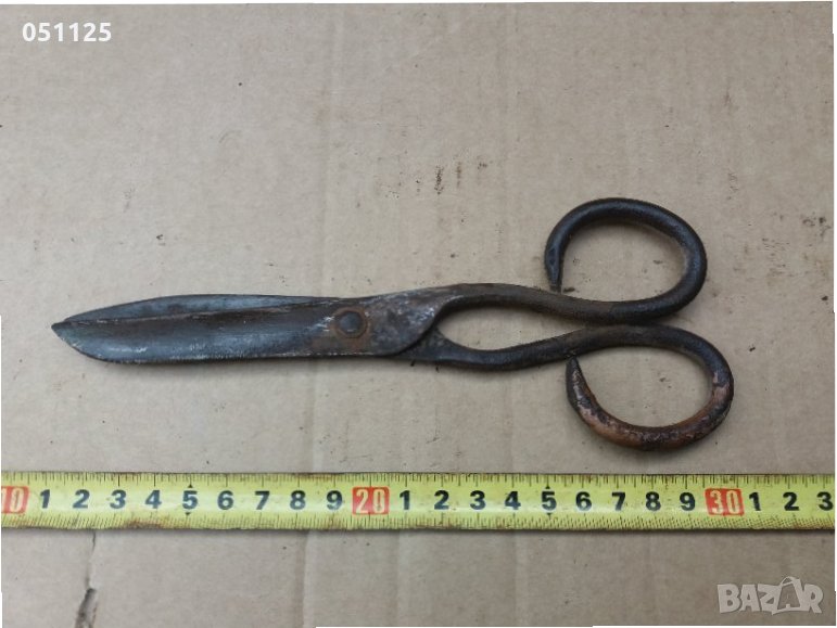 възрожденска кована ножица - абаджийска , снимка 1