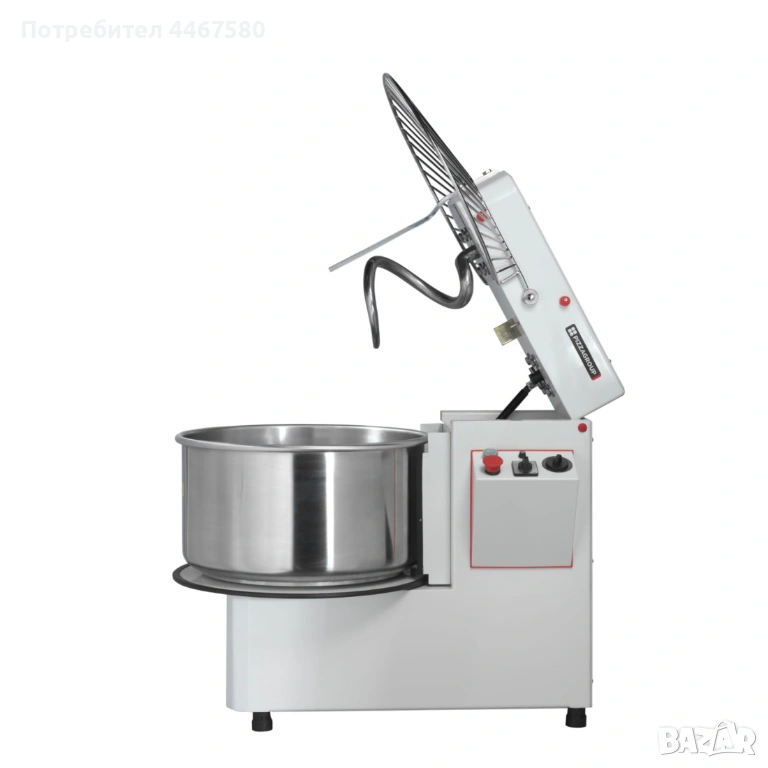 Професионална тестобъркачка – 22 л / 18 кг тесто, снимка 1