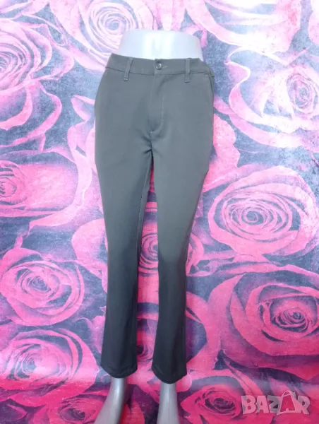 Тъмно зелен дамски офис панталон С/М, снимка 1