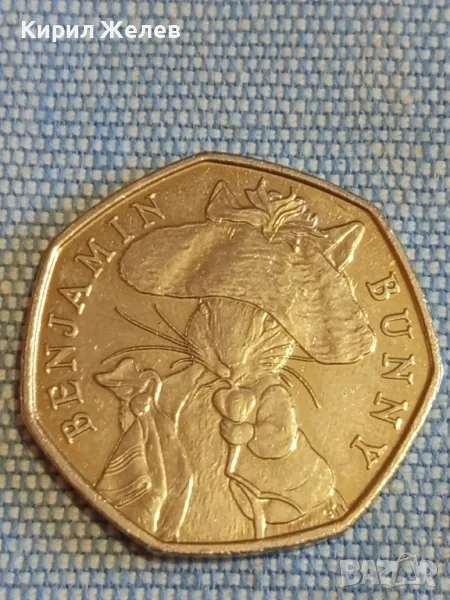 Възпоменателна монета 150г. от рождението на Беатрис Потър BENJAMIN BUNNY 49555, снимка 1