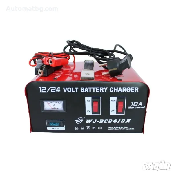 Зарядно за акумулатор Automat, 10А, Метално, 12V-24V, снимка 1