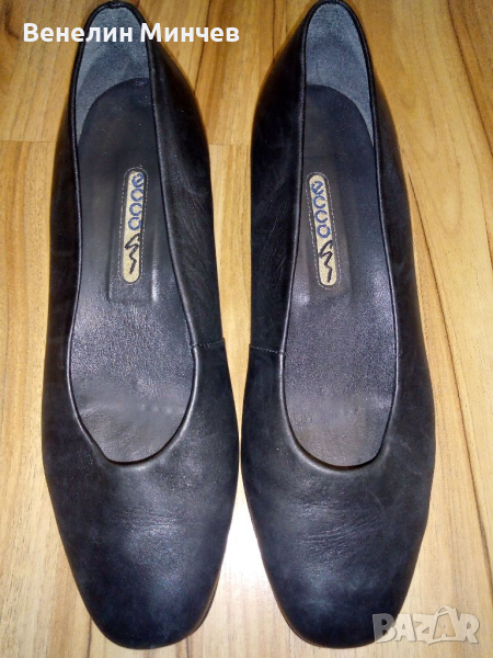 Дамски черни обувки естествена кожа, снимка 1