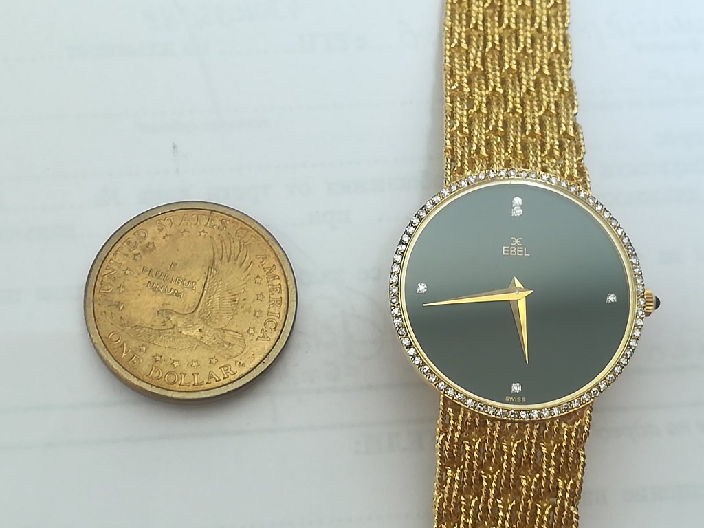 EBEL нов - злато 18к+диаманти - ултратънък швейцарски поръчков часовник в  Луксозни в гр. Карлово - ID33121976 — Bazar.bg