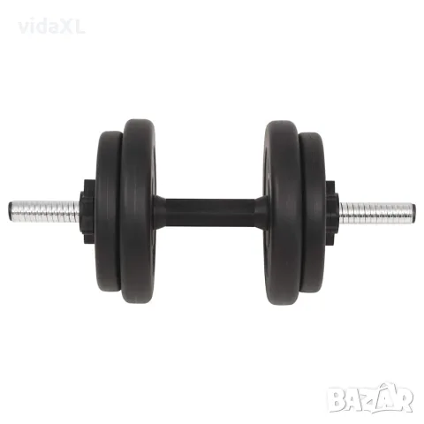 vidaXL Комплект щанга и дъмбели, 30 кг, снимка 4 - Фитнес уреди - 56148402