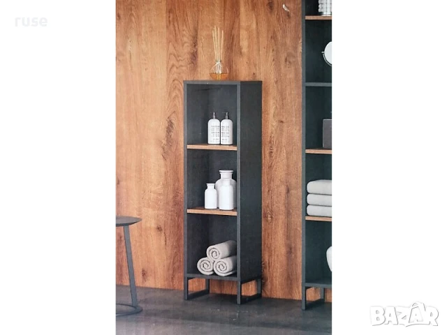 НОВИ! Етажерка регал за баня 3 рафта 114x32x28см антре, офис, салон, снимка 2 - Етажерки - 50594616