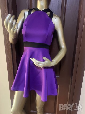 Дамска парти рокля в лилаво с интересен гръб !, снимка 6 - Рокли - 40057186