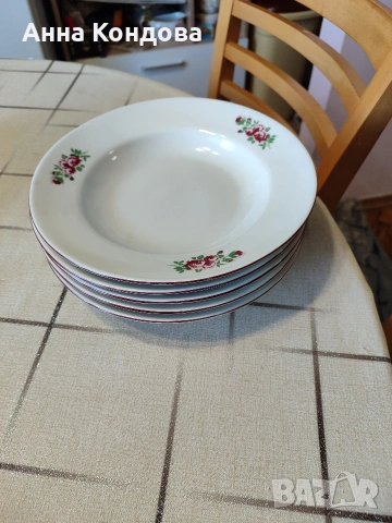 Български порцеланови чинии , снимка 8 - Чинии - 52692060