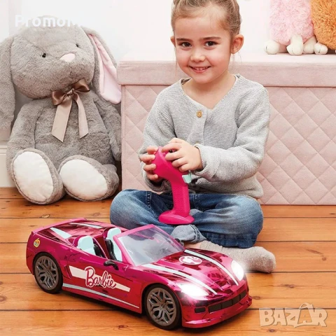 Радиоуправляема кола на Барби Mondo Motors 63619-155 RC Dream Car с включена кукла Barbie Matell , снимка 1