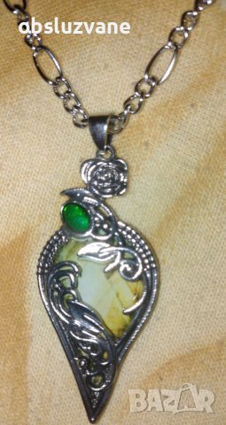 Ланец с медальон Роуз, снимка 1 - Колиета, медальони, синджири - 41056989