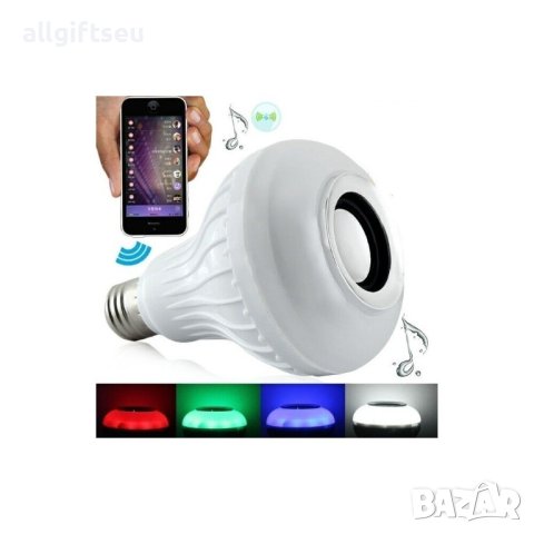 RGB диско лампа/крушка с Bluetooth колона LED , снимка 7 - Лед осветление - 41441151