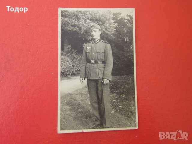 Стара снимка немски войник 3 Райх 24, снимка 3 - Колекции - 36044021