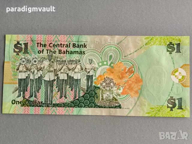 Банкнота - Бахами - 1 долар UNC | 2015г., снимка 2 - Нумизматика и бонистика - 50238205
