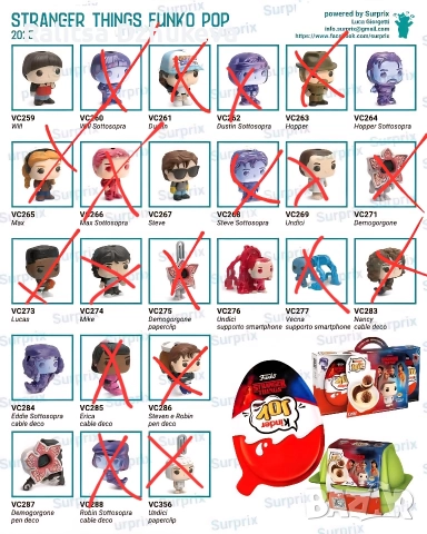 Stranger Things Kinder Joy Funko Pop, снимка 2 - Колекции - 52664999