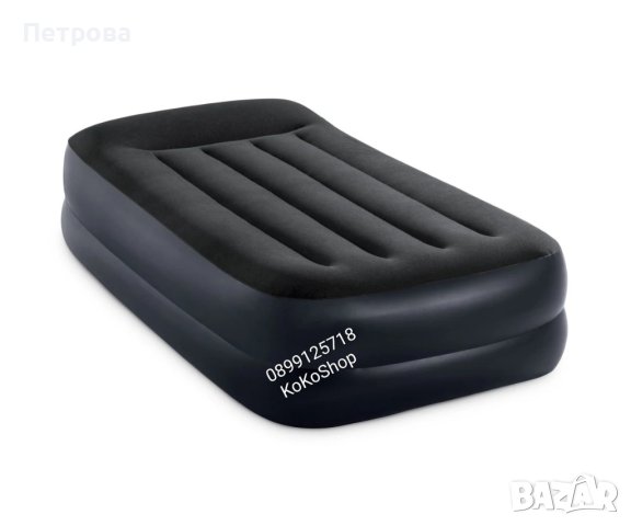 Надуваем матрак "Intex" с вградена ел. помпа /единичен надуваем матрак с помпа, снимка 4 - Спални и легла - 41518378