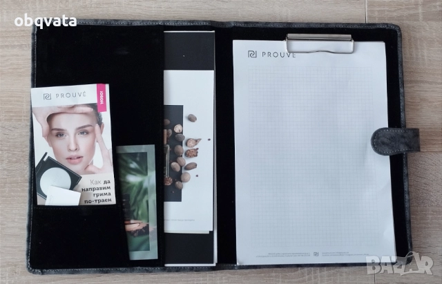 НОВА Prouve конферентна папка + картонена папка А4 + листи за писане, снимка 4 - Други - 52845029