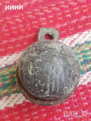 Бронзова хлопка звънец орехче , снимка 3 - Антикварни и старинни предмети - 53142663