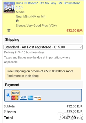 Guns 'N' Roses* – It's So Easy · Mr. Brownstone Maxi Single 12 Издание 🇬🇧 UK 1987г Състояние на ви, снимка 5 - Грамофонни плочи - 52930492