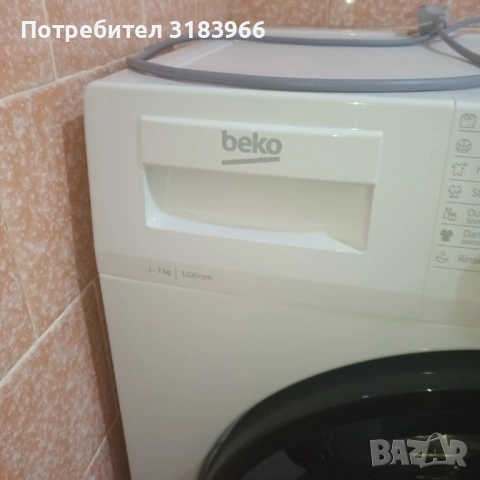 чисто нова пералня беко 7 килограма, снимка 7 - Перални - 53458467