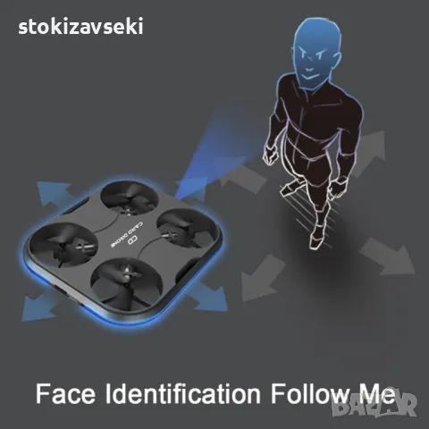 Мини дрон KAIDENG Card Drone K150 FPV RC - K150W, снимка 15 - Дронове и аксесоари - 49002474