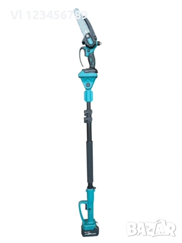 Комплект 4в1 акумулаторна Духалка, Ножица, Резачка 15см с маслен филтър и телескопичен прът 36V 8.0A, снимка 4 - Градински инструменти - 53478616