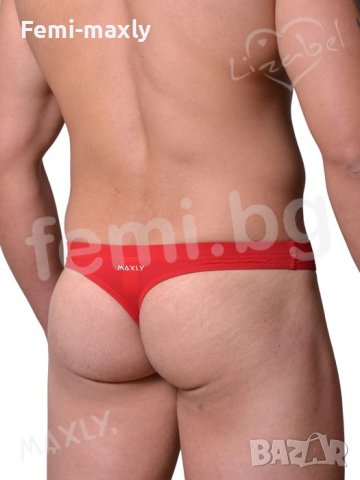 Уникален Супер Секси Червен Мъжки Бански изрязан стринг/прашка МК 101, снимка 2 - Бански - 40976747