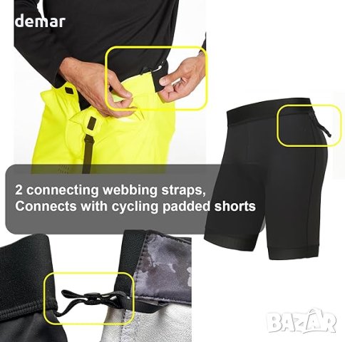 REYSHIONWA Водоустойчиви дишащи панталони MTB - черен цвят, снимка 5 - Спортна екипировка - 42464680